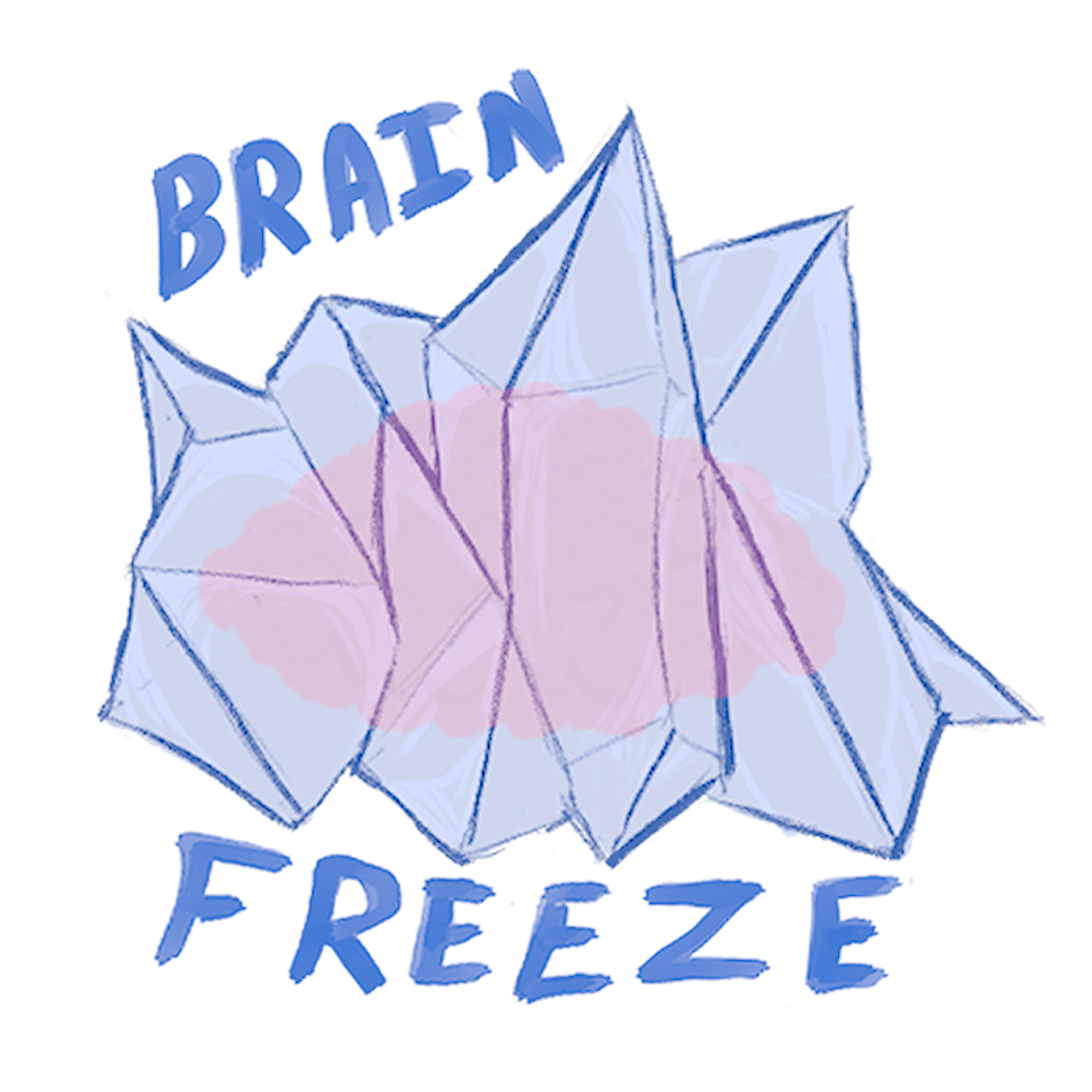 Brain Freeze Sticker – Scribbled Insanity