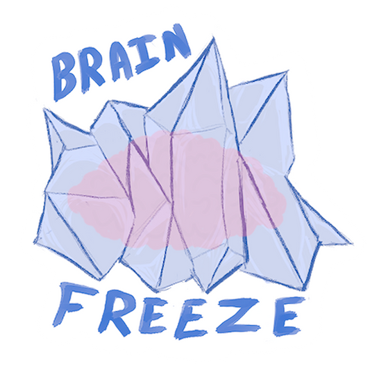 Brain Freeze Sticker