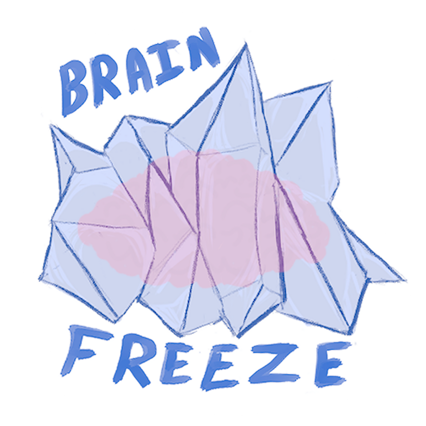 Brain Freeze Sticker